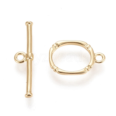 Brass Toggle Clasps KK-M108-F01-1