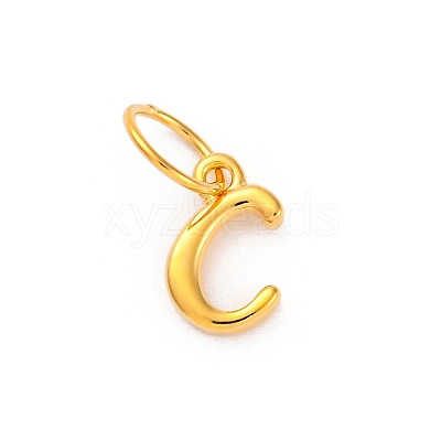925 Sterling Silver Letter Charms with Jump Rings LS-STER-R008-01G-C-1