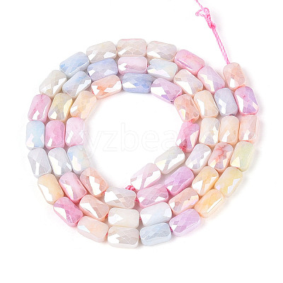 Anti-Tarnish Electroplate Glass Beads Strands GLAA-T025-29F-1