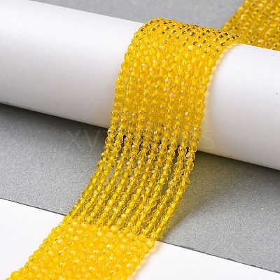 Transparent Glass Beads Strands GLAA-H021-04-06-1