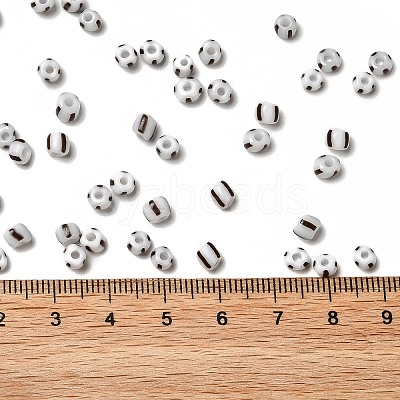 6/0 Opaque Colours Seep Glass Seed Beads SEED-F003-04A-12-1