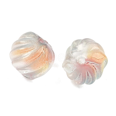 Two-tone Transparent Glass Beads GLAA-H041-02-1