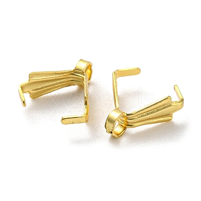 316 Surgical Stainless Steel Pendant Pinch Bails STAS-Q310-04G-1