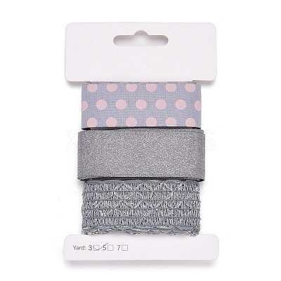 9 Yards 3 Styles Polyester Ribbon SRIB-A014-G05-1