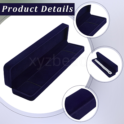 Velvet Necklace Gift Storage Boxes CON-BBC0001-30A-1