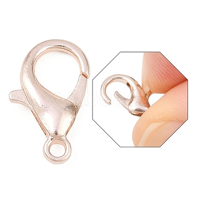 Zinc Alloy Lobster Claw Clasps E105-RG-1