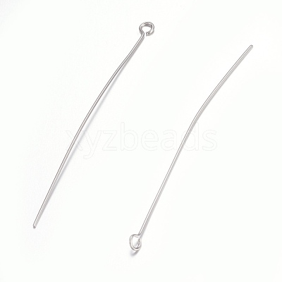 Tarnish Resistant 304 Stainless Steel Eye Pins STAS-O105-01P-0.6x55mm-1