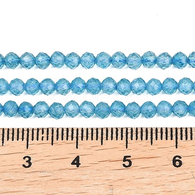 Natural Blue Topaz Beads Strands G-B175-D21-3mm-1