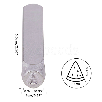 Iron Metal Stamps AJEW-BC0005-56I-1