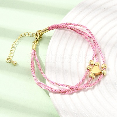 Polyester Multi-Strand Bracelets FB-CBA983F-02G-03-1