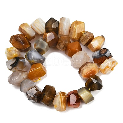 Natural Yellow Botswana Agate Beads Strands G-F796-D01-01-1