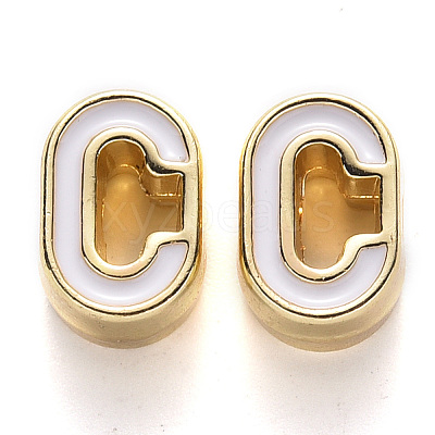 Rack Plating Alloy Enamel Beads LS-X-ENAM-S122-033C-NR-1