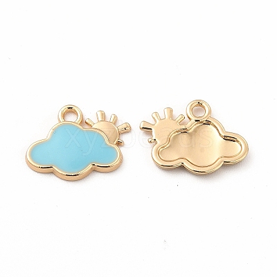 Alloy Enamel Charms FIND-A025-18G-01-1