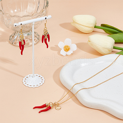 8Pcs 2 Styles Brass Enamel Pendants KK-PH0012-72-1