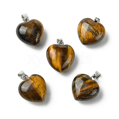 Natural Tiger Eye Pendants G-F820-10A-31-1