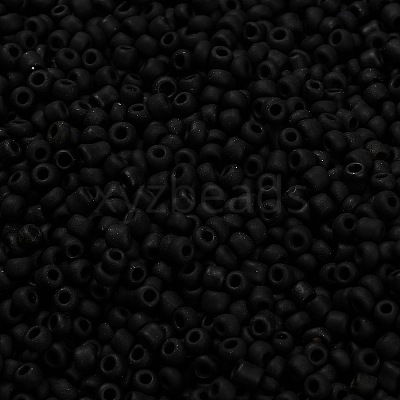 Frosted Opaque 12/0 Glass Seed Beads SEED-R029-2mm-A07-1