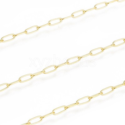 Ion Plating(IP) 304 Stainless Steel Paperclip Chains CHS-F010-01H-G-1