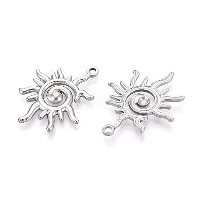 304 Stainless Steel Pendants STAS-T065-07P-1