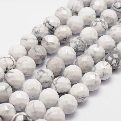 Natural Howlite Beads Strands G-D840-44-10mm-1