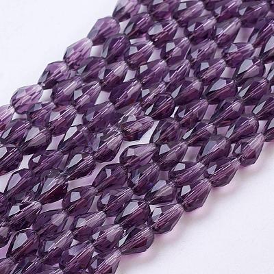 Glass Beads Strands GLAA-R024-6x4mm-2-1