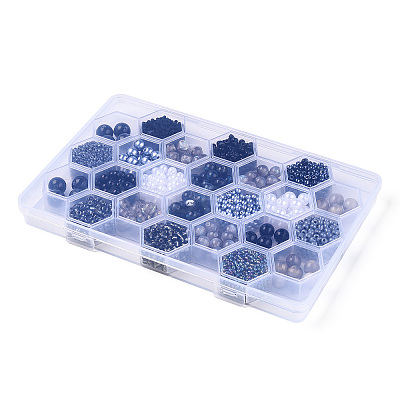 DIY 24 Style Acrylic & Resin Beads Jewelry Making Finding Kit DIY-NB0012-01B-1