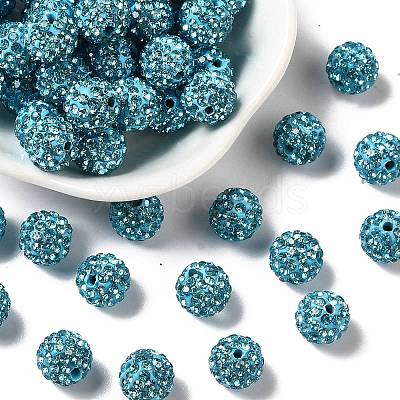 Pave Disco Ball Beads RB-A130-10mm-3-1
