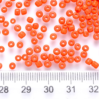 12/0 Baking Paint Glass Round Seed Beads SEED-S036-01A-01-1