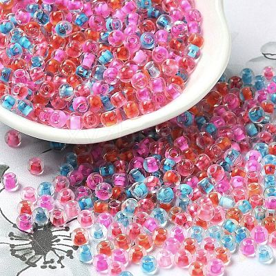 Transparent Glass Round Seed Beads X1-SEED-B001-05A-14-1