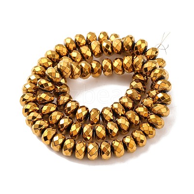 Electroplate Non-magnetic Synthetic Hematite Beads Strands G-J160-E-02-1