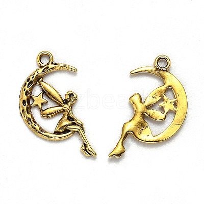 Tibetan Style Alloy Pendants TIBEP-MSMC020-AG-1