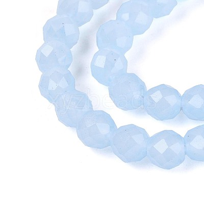 Imitation Jade Glass Beads Strands GLAA-T028-4mm-11F-1