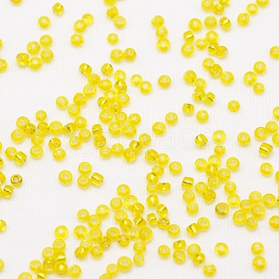 8/0 Transparent Glass Round Seed Beads SEED-J010-F8-30-1