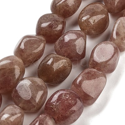 Natural Strawberry Quartz Beads Strands G-Z061-A06-01-1