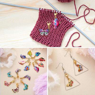 Alloy Enamel Pendant Decoration HJEW-SW00027-01-1