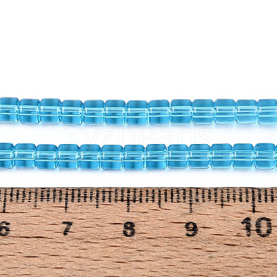 Transparent Glass Beads Strands GLAA-N065-4x4mm-A05-1