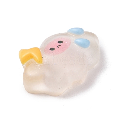 Translucent Cloud Resin Cabochons LS-RESI-K019-03D-1