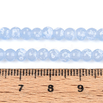 Baking Paint Glass Beads Strands DGLA-N015-4mm-06-1