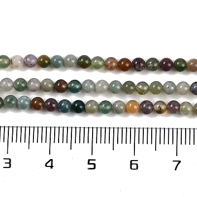 Natural Indian Agate Bead Strands G-A130-3mm-K12-1