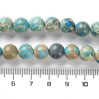 Dyed Natural Regalite/Imperial Jasper/Sea Sediment Jasper Beads Strands G-B124-C01-04-1