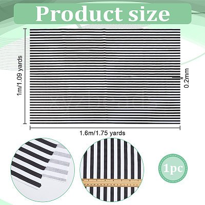 Cotton Fabric with Strip Pattern DIY-PH0037-96F-1