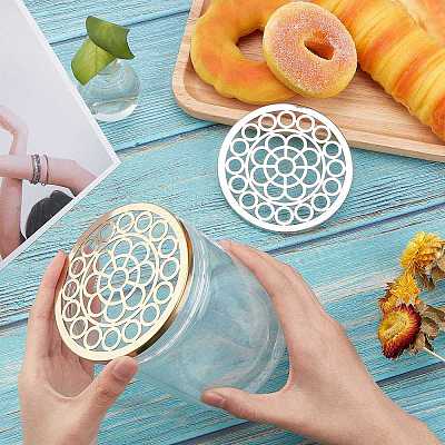 2Pcs 2 Colors 204 Stainless Steel Vase Bracket AJEW-GA0003-46-1