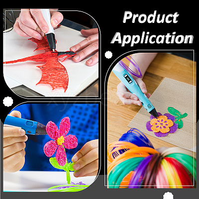 PVC Rectangle Multi Purpose 3D Pen Templates for 3D Printing LS-DIY-WH0010-63-1