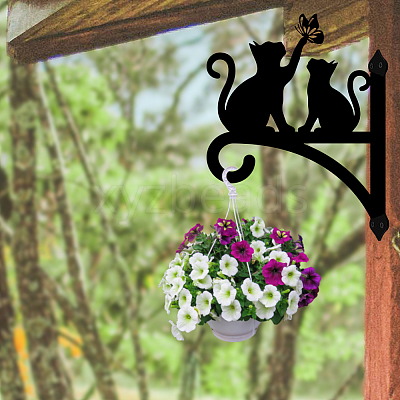 Iron Hanging Plant Hanger Bracket HJEW-WH0095-022-1