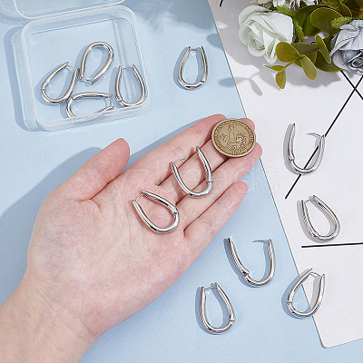 6 Pairs Alloy Hoop Earrings EJEW-UN0003-22P-1