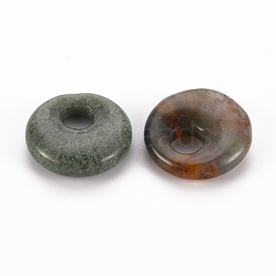 Natural Indian Agate Pendants G-T122-67N-1