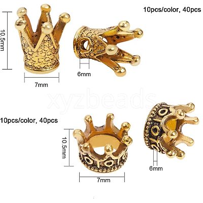Tibetan Style Alloy Beads PALLOY-PH0013-06-1