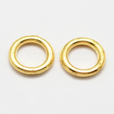 Alloy Soldered Closed Jump Rings X-PALLOY-P119-04-1