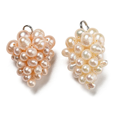 Natural Cultured Freshwater Pearl Pendants PEAR-H018-1