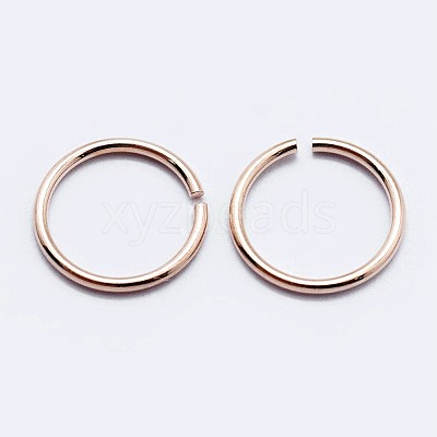 925 Sterling Silver Open Jump Rings STER-F036-02RG-0.9x5mm-1