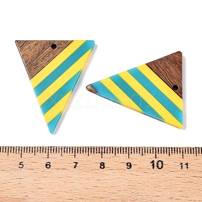 Epoxy Resin & Walnut Wood Pendants RESI-N039-121T-1